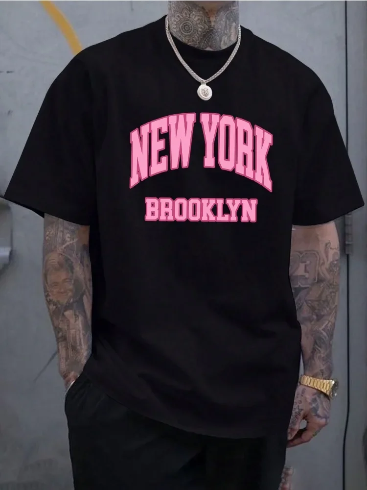 Street Fashion New York - Men Summer Cotton Short Sleeve T