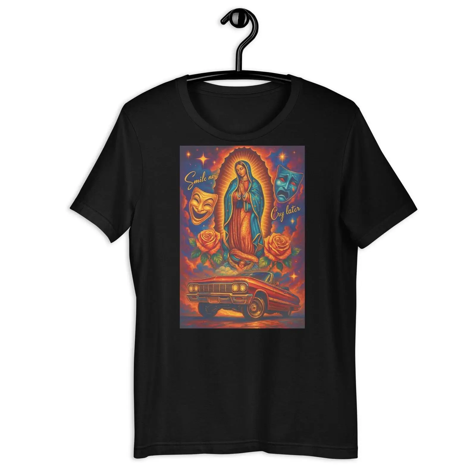 Street Fashion Now - Virgin Mary Lowrider Smile Now Cry