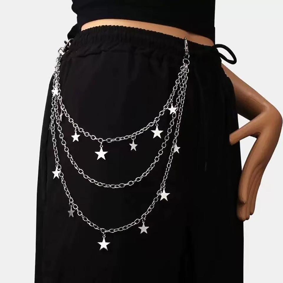 Street Fashion Jewelry - Sexy Y2K Layered Star Dangle Pants