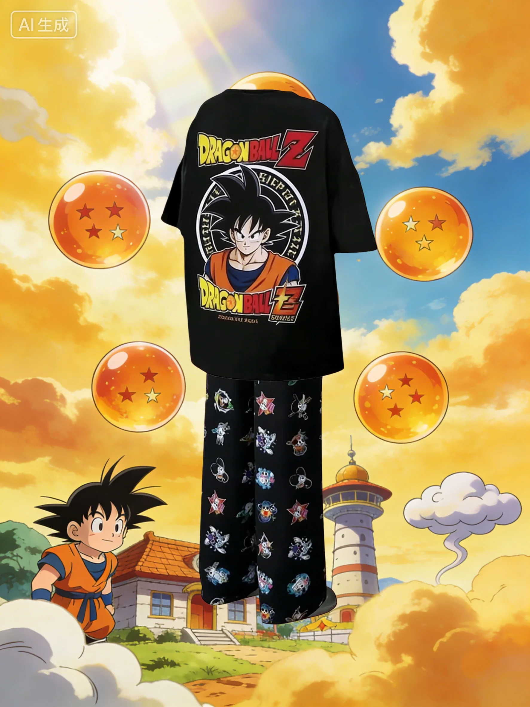 Street Fashion Magazine - Dragon Ball Z Goku Graphic Pajama