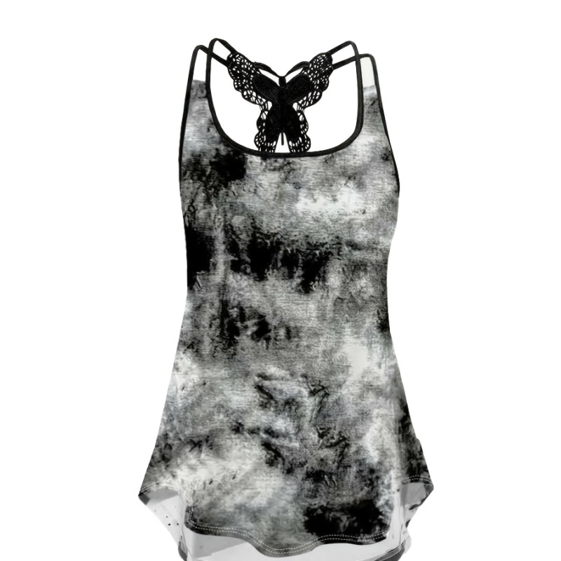 Street Fashion Plus Size - Plus Size 1XL-5XL Print Tank Tops