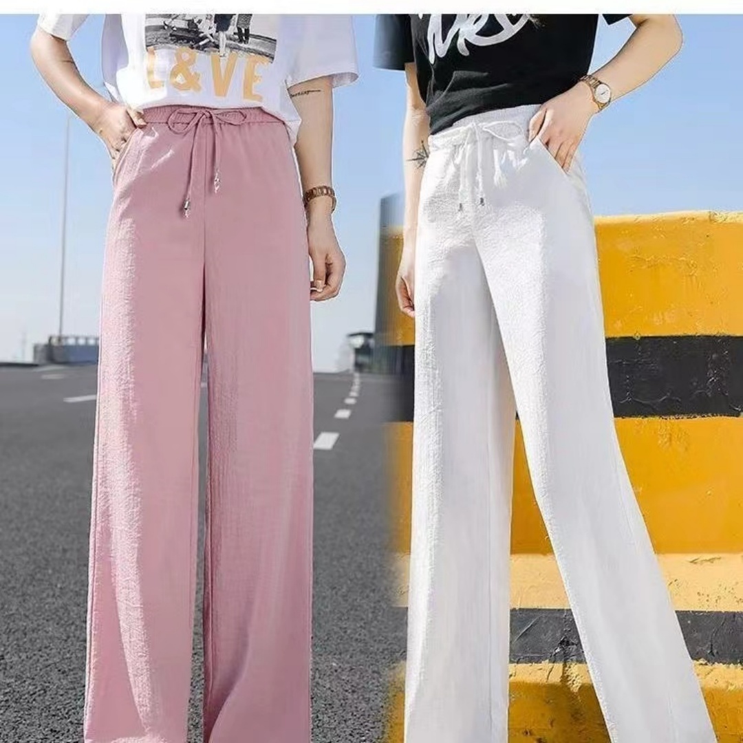 Street Fashion Plus Size - Plus Size Women Ankle-Length Wide Leg