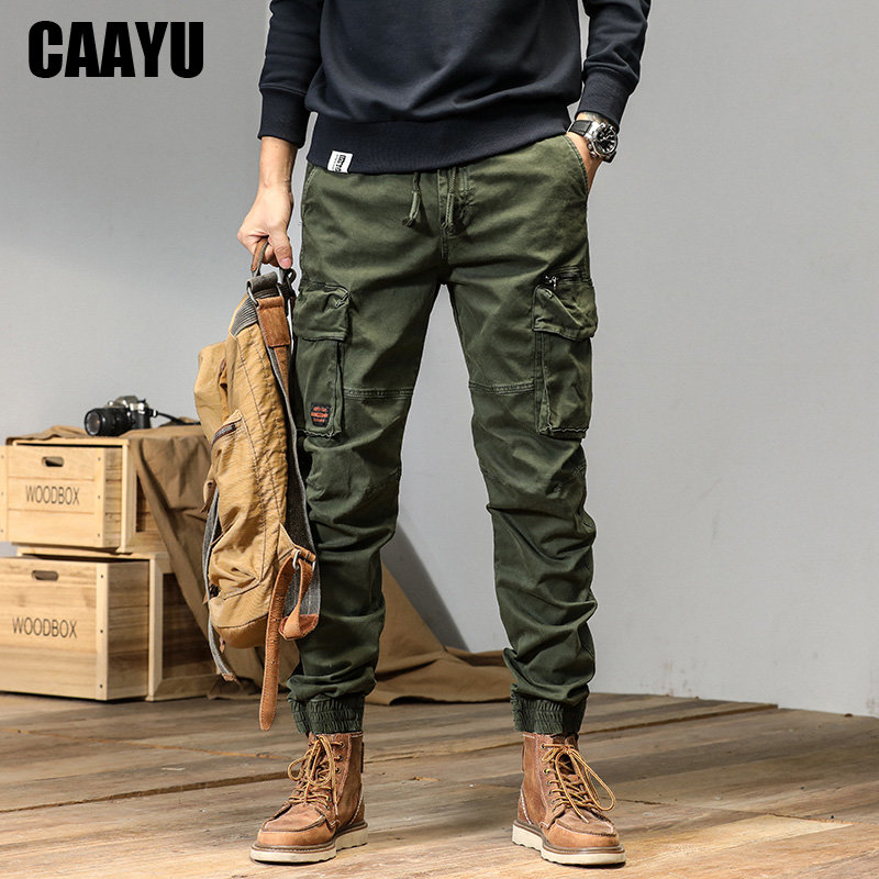 Techwear Pants Tactical - CAAYU Joggers Cargo Pants Mens Casual