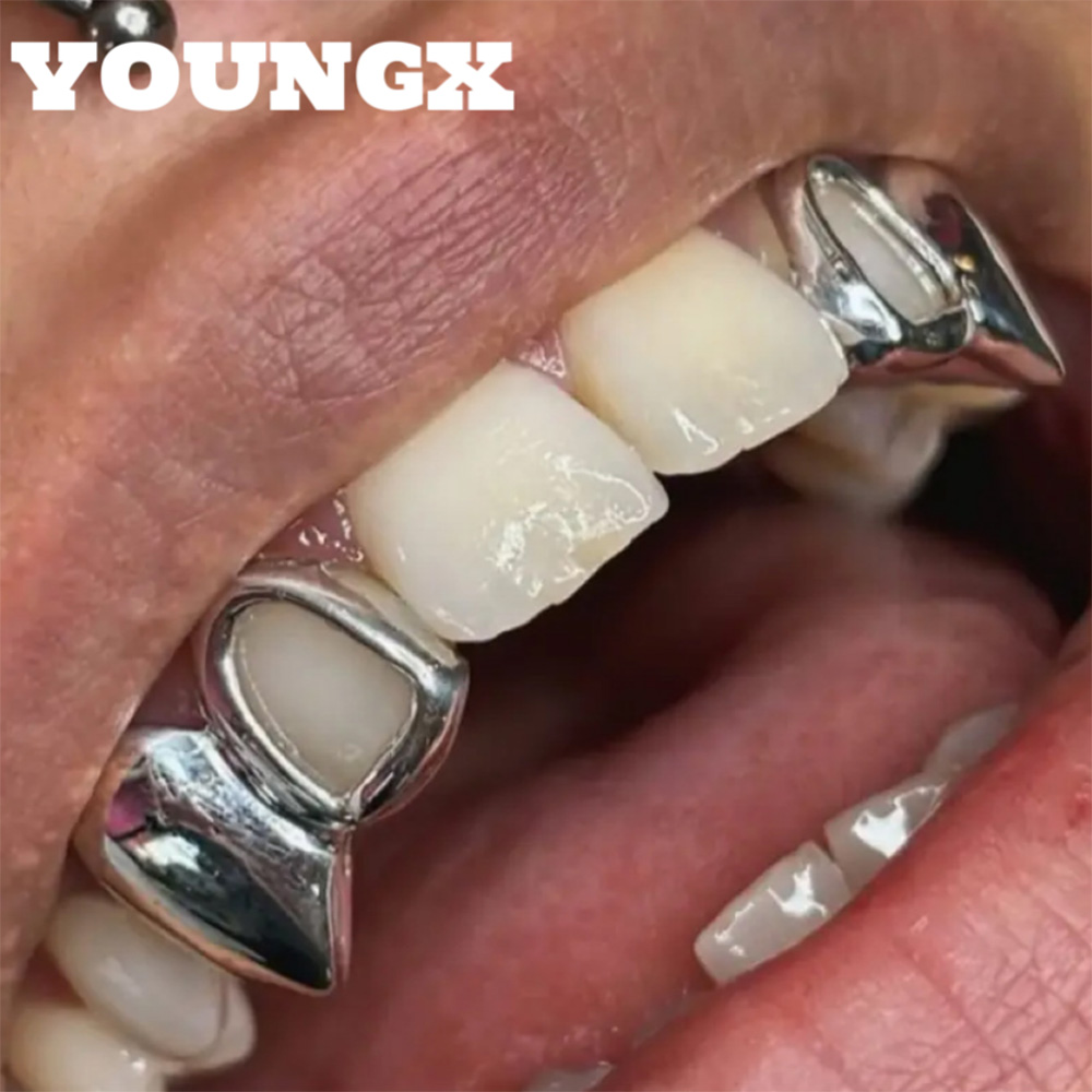 Street Fashion Jewelry - YOUNGX Hip Hop Double Hollow Glossy