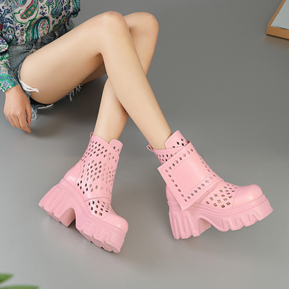 New Arrival Women's Pink Platf - Street Fashion Outfit 评论和价格