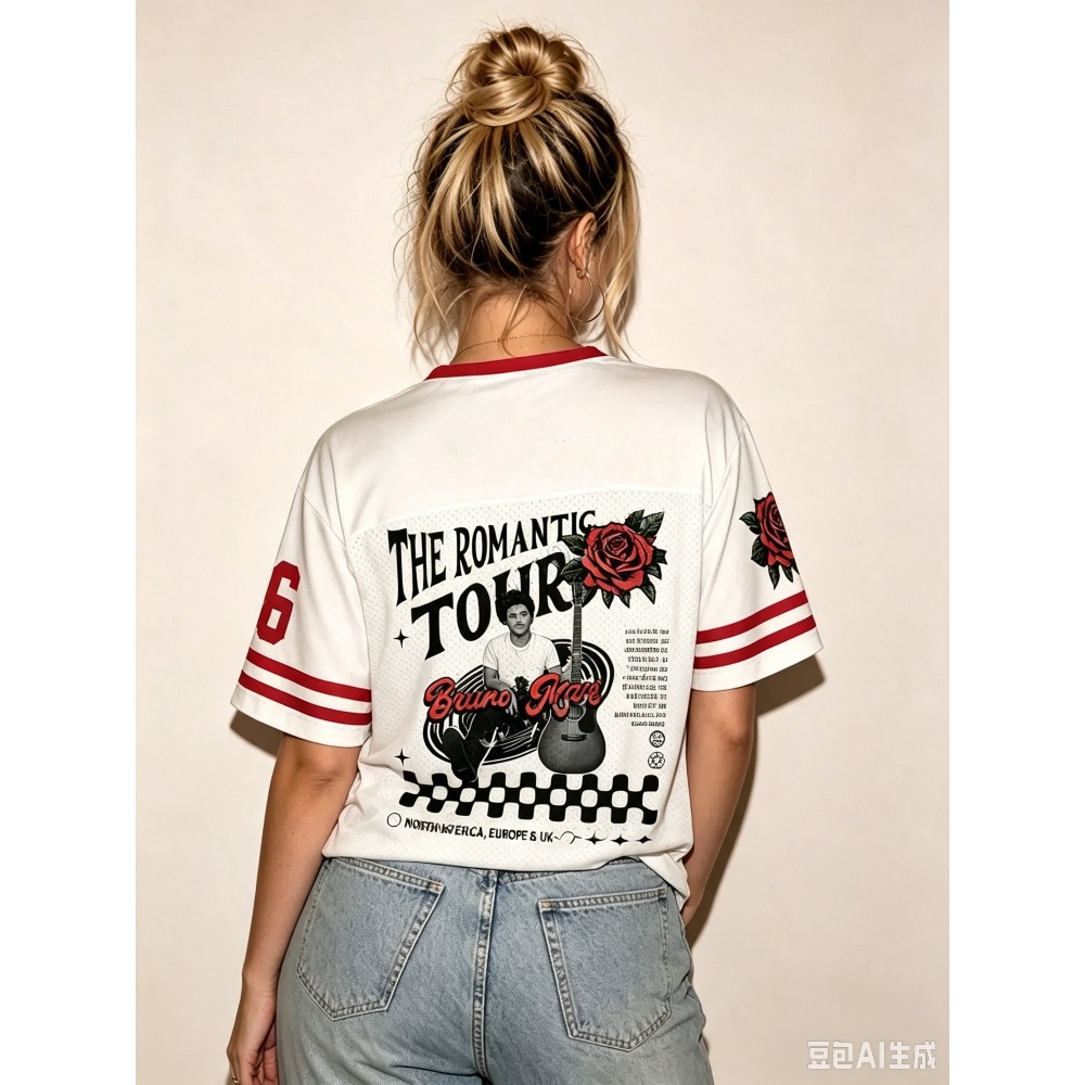 Vintage Red Rose Guitar Graffi - Street Fashion Graffiti 评论和价格