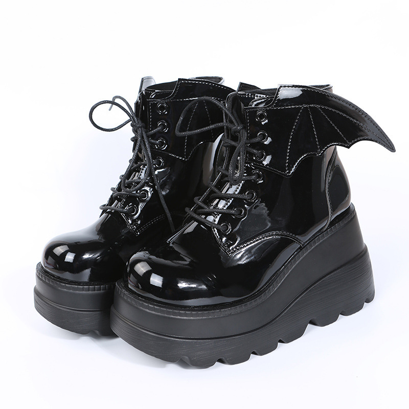 Women's Gothic Bat Wing Platfo - Street Fashion Plus Size 评论和价格