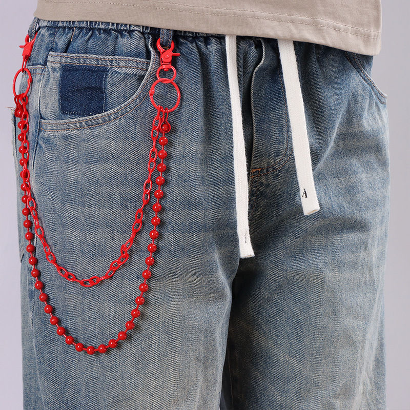Bright Red Beaded Multi‑Layer  - Street Fashion Jewelry 评论和价格