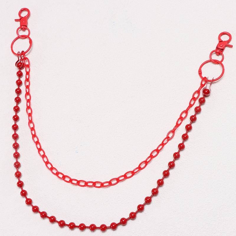 Bright Red Beaded Multi‑Layer  - Street Fashion Jewelry 评论和价格