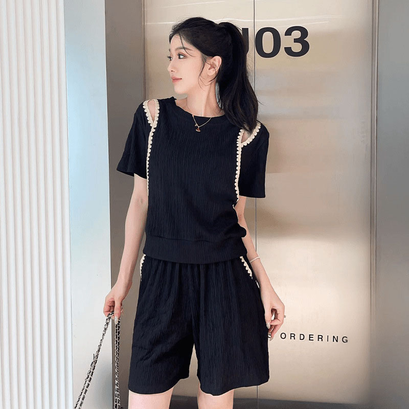 Korean Fashion Off Shoulder T- - Street Fashion Mood 评论和价格