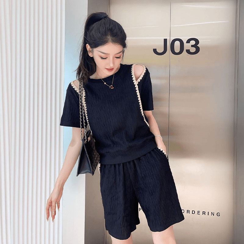 Korean Fashion Off Shoulder T- - Street Fashion Mood 评论和价格