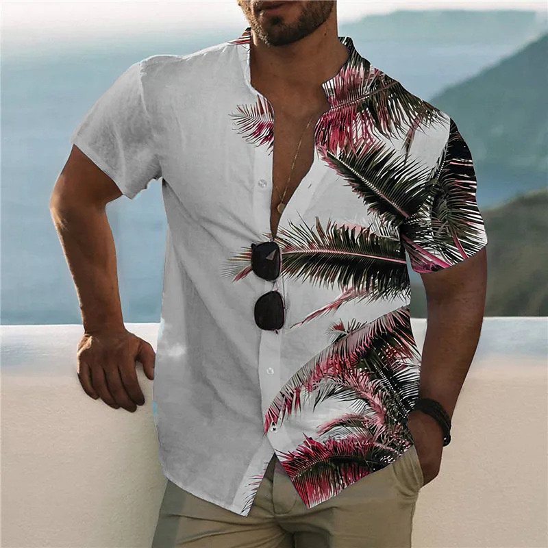 Men's Shirt Pattern Shirt Prin - Street Fashion Shanghai 评论和价格
