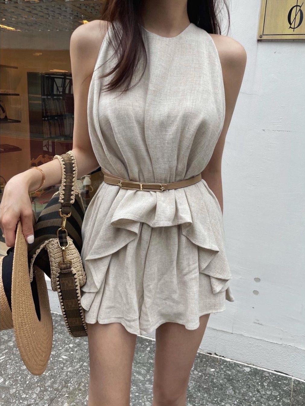 Fashionable Sleeveless Wide He - Street Fashion Now 评论和价格