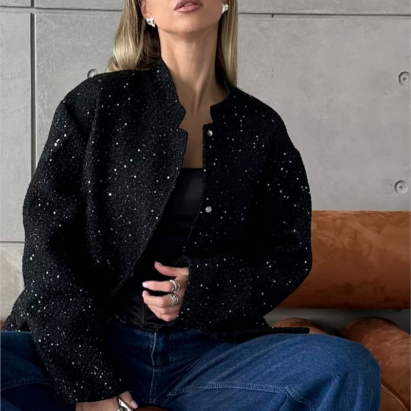 Women Fashion Shiny Sequin Bom - Street Fashion Shanghai 评论和价格