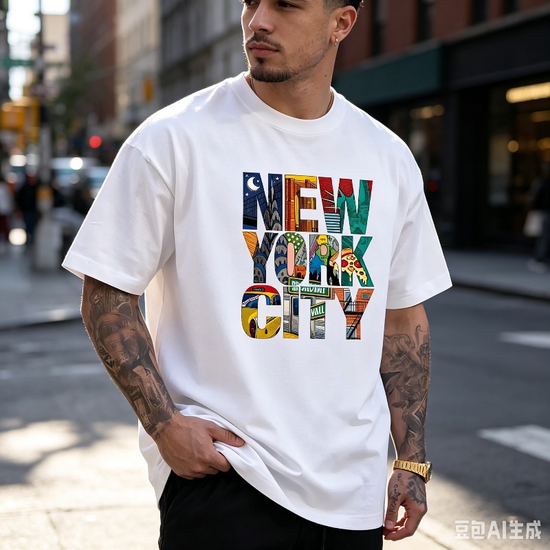 NEW YORK CITY Graphic T-Shirt  - Street Fashion Nyc 评论和价格