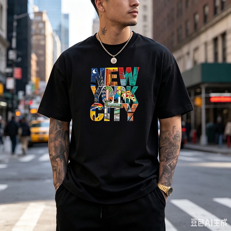 NEW YORK CITY Graphic T-Shirt  - Street Fashion Nyc 评论和价格
