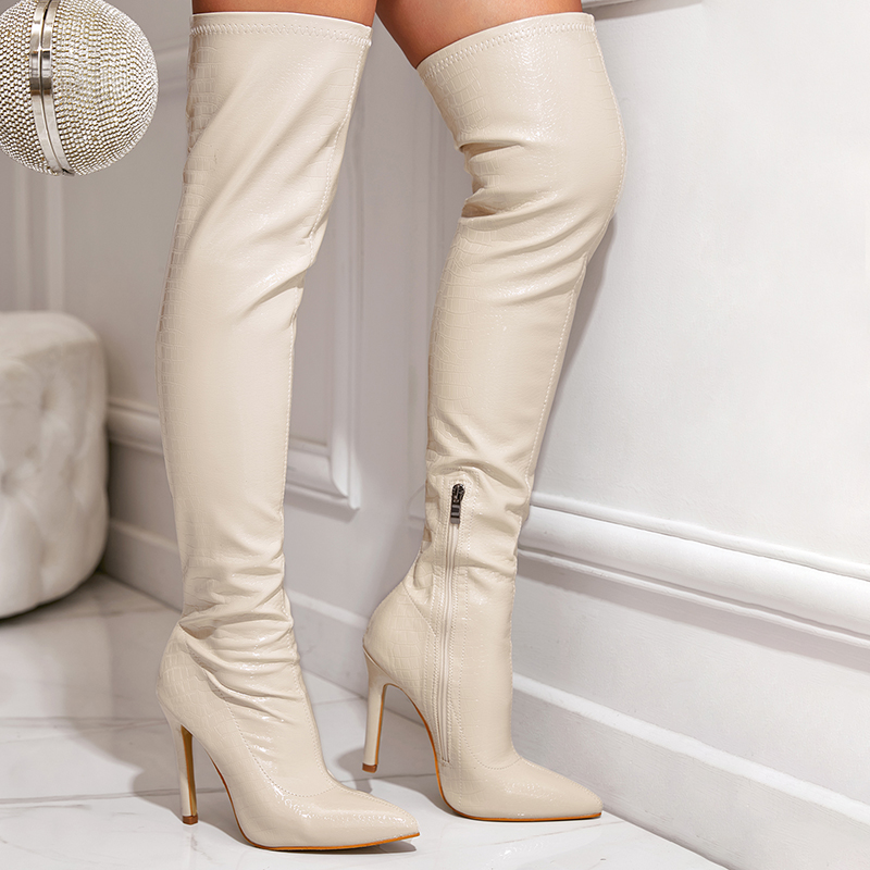 Aneikeh Patent Leather Stretch - Street Fashion Winter 评论和价格