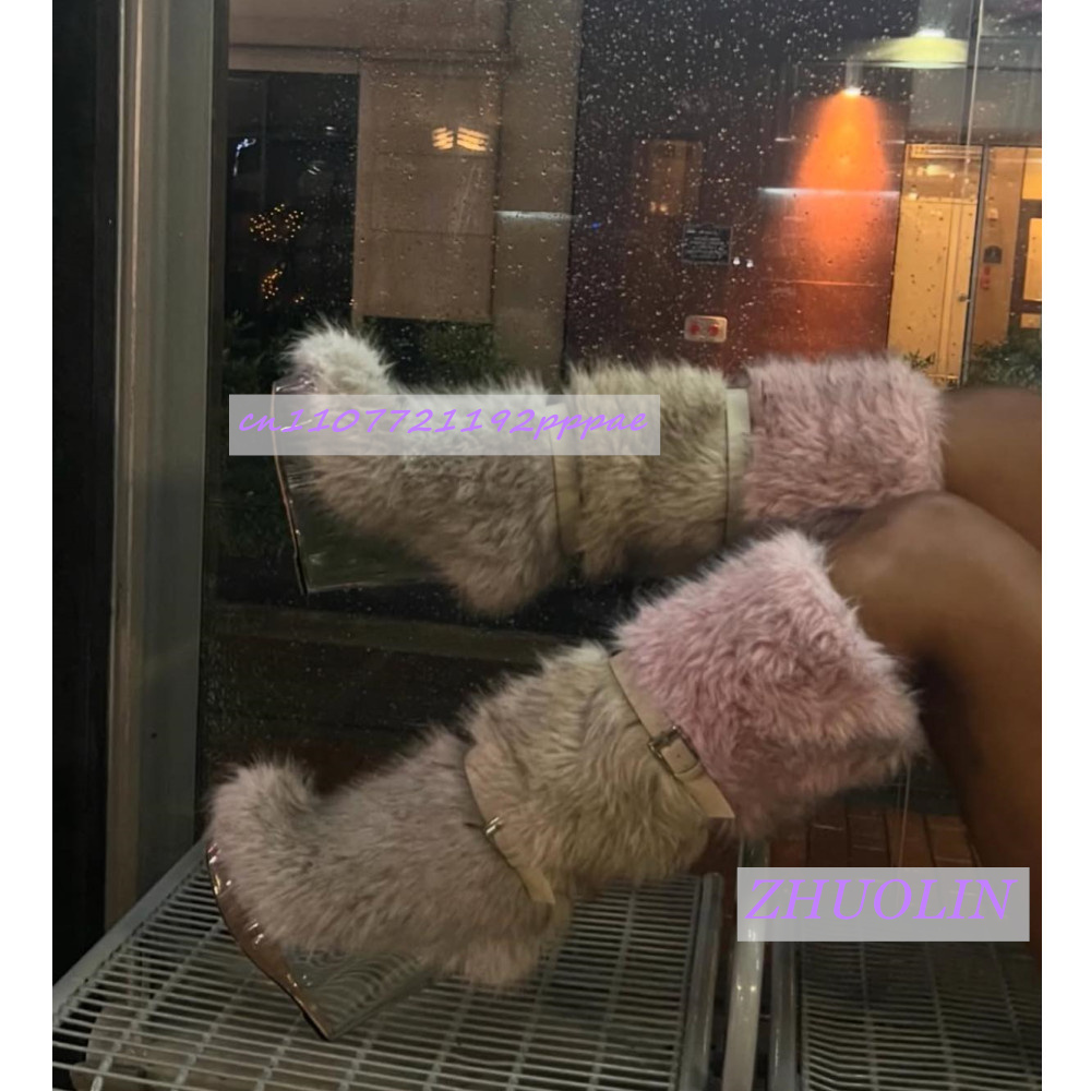 Winter Gradient Furry Transpar - Street Fashion Winter 评论和价格