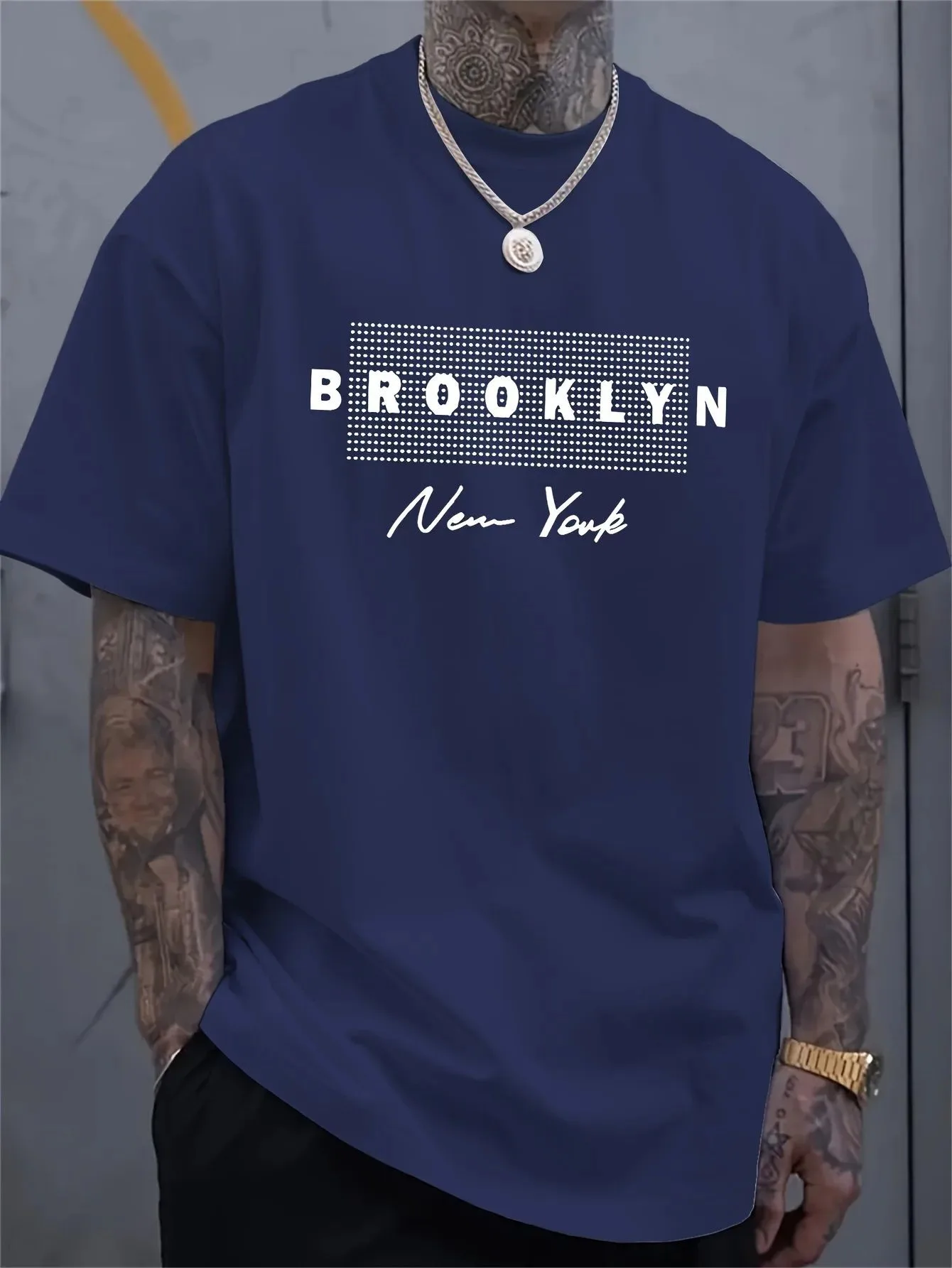 Men's New York Letter Printed  - Street Fashion New York 评论和价格