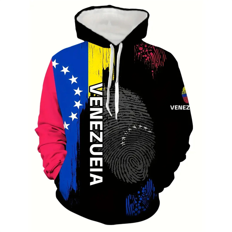Colombian Venezuela Flag Hoodi - Street Fashion Brazil 评论和价格