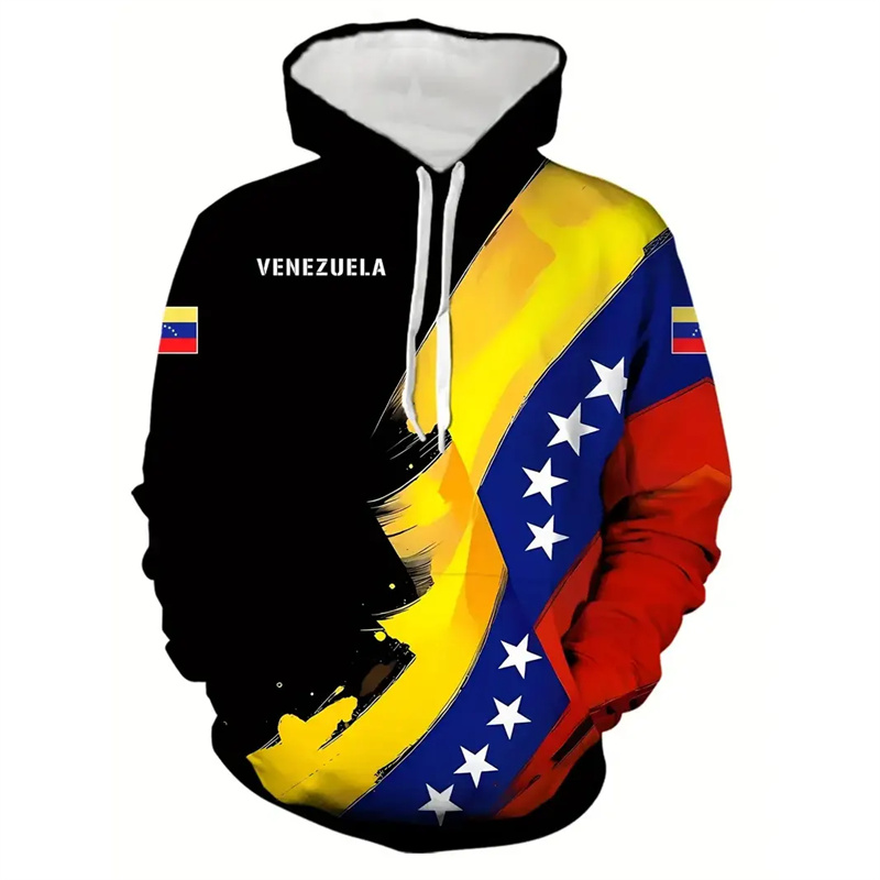 Colombian Venezuela Flag Hoodi - Street Fashion Brazil 评论和价格