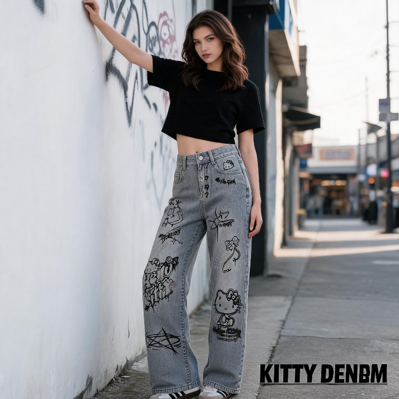Cute Keiokitty Rhinestone Graf - Street Fashion Graffiti 评论和价格