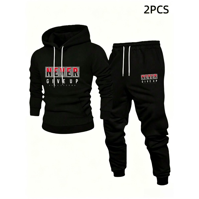 NEVER GIVE UP Alphabet Fashion - Street Fashion Winter 评论和价格