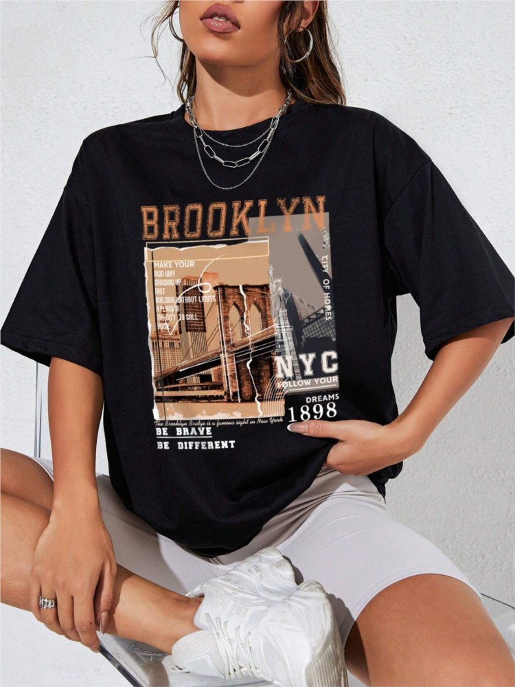 Spring Woman Cotton T-Shirts L - Street Fashion Nyc 评论和价格