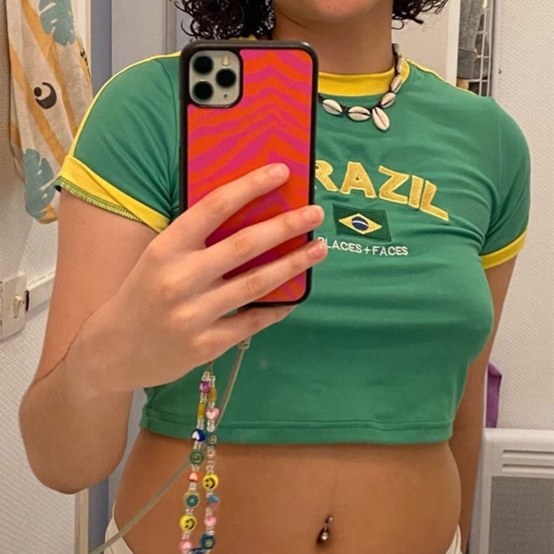 Summer 2023 Women Crop Top Y2k - Street Fashion Brazil 评论和价格