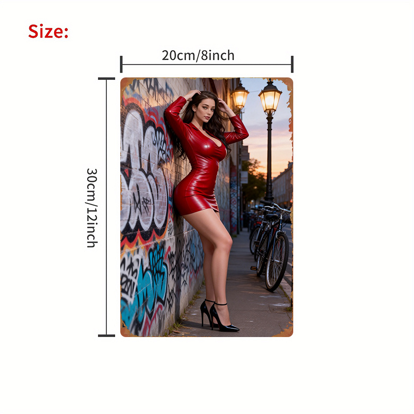 2D Flat Metal Sign - Fashion S - Street Fashion Graffiti 评论和价格