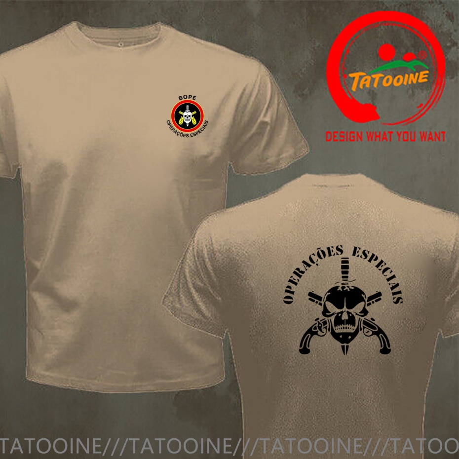 Funny Design BOPE Elite Death  - Street Fashion Brazil 评论和价格