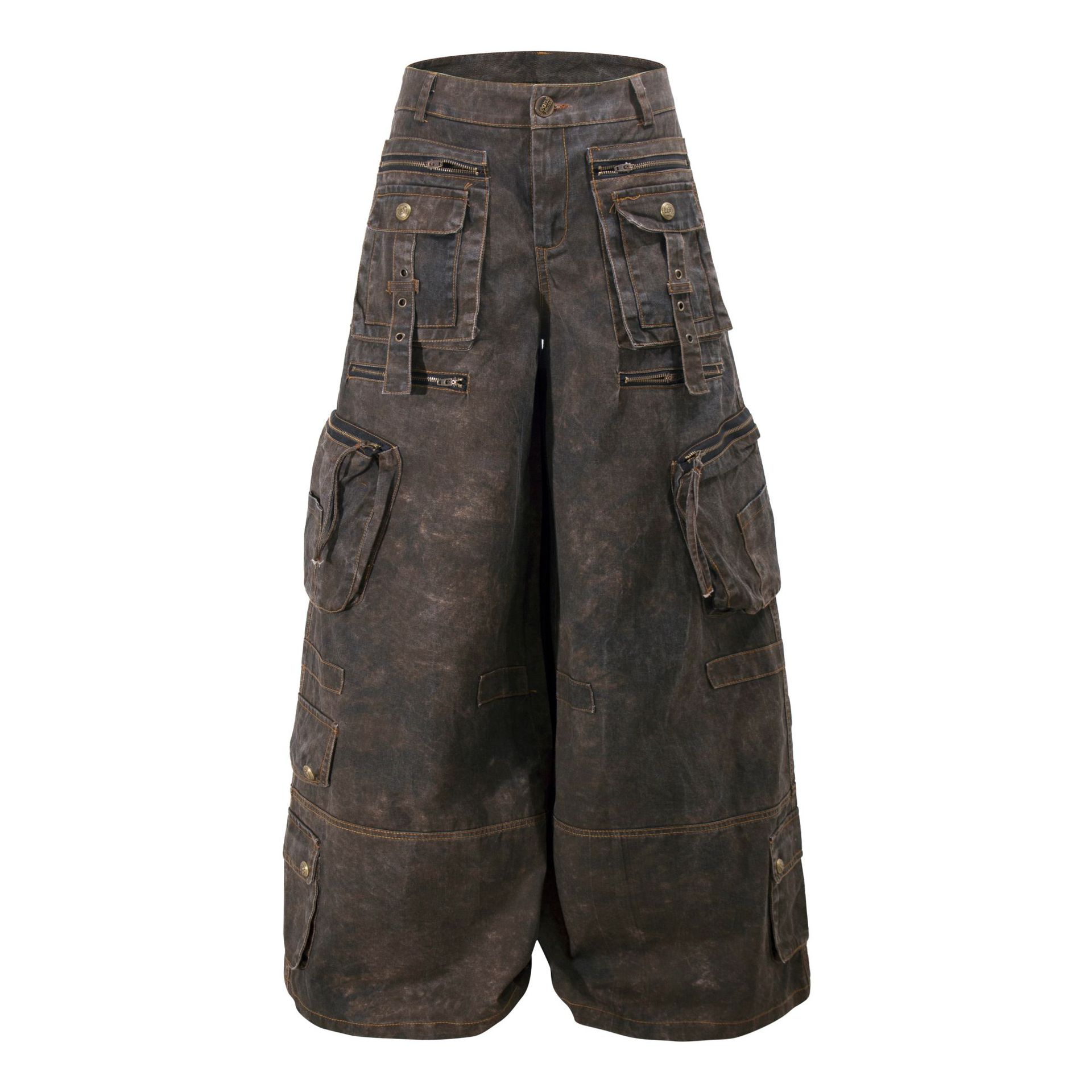 Grunge Techwear Wide Leg Cargo - Techwear Pants Tactical 评论和价格