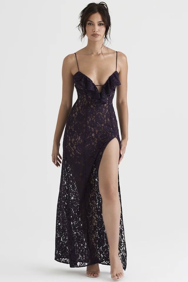 Slim Fit Deep V Lace Dress Wom - Street Fashion Online 评论和价格
