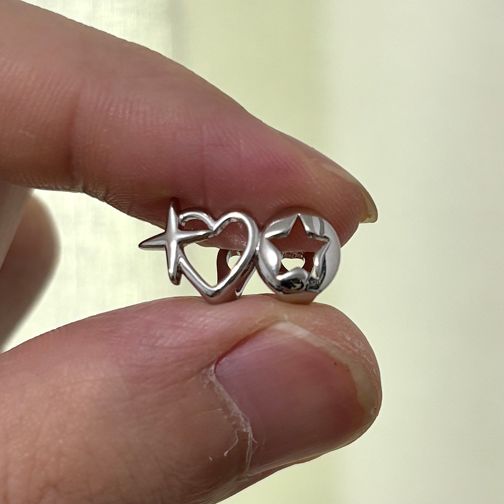 RACHELZ Y2K Vintage Double Hol - Street Fashion Jewelry 评论和价格