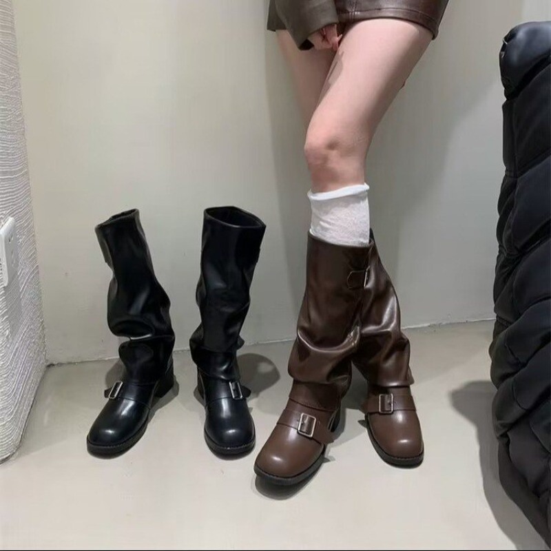 2025Woman Boots Knee High Plat - Street Fashion Trend 2025 评论和价格