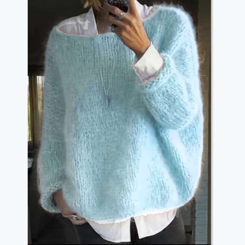 Fashionable Casual Knitted Swe - Street Fashion Online 评论和价格