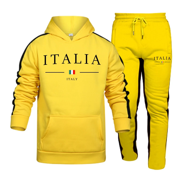 Men's Tracksuit 2 Pcs Sets Fas - Street Fashion Outfit 评论和价格