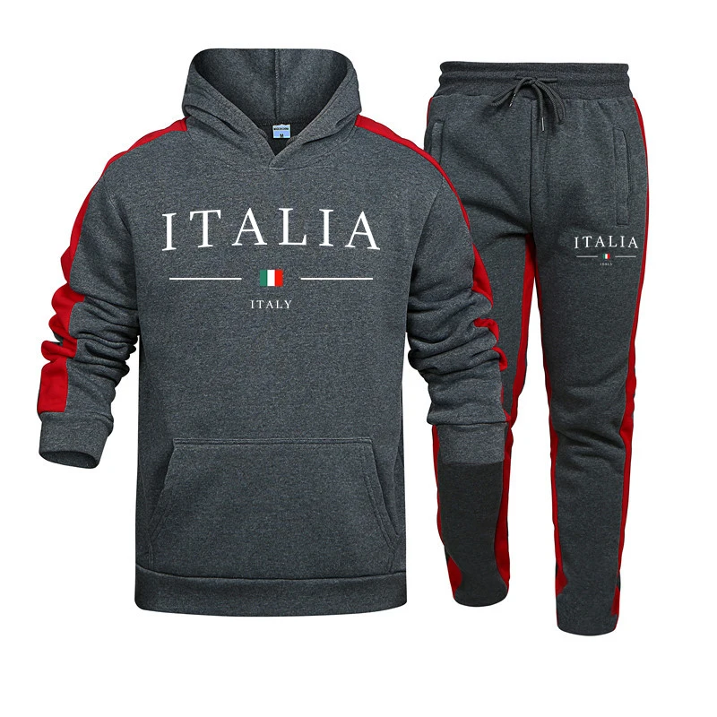 Men's Tracksuit 2 Pcs Sets Fas - Street Fashion Outfit 评论和价格