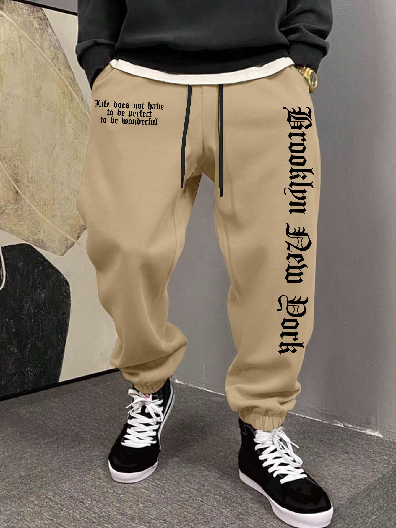 Men's Aesthetic NYC Life Sloga - Street Fashion Nyc 评论和价格