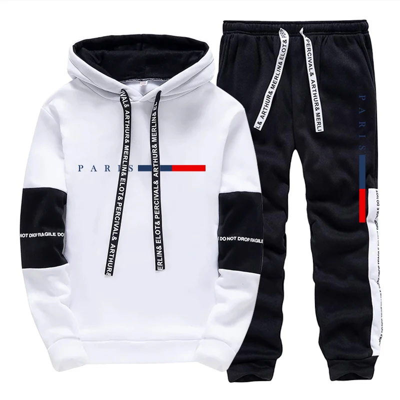 Men's Set/Hoodie/Pants Paris F - Street Fashion Winter 评论和价格