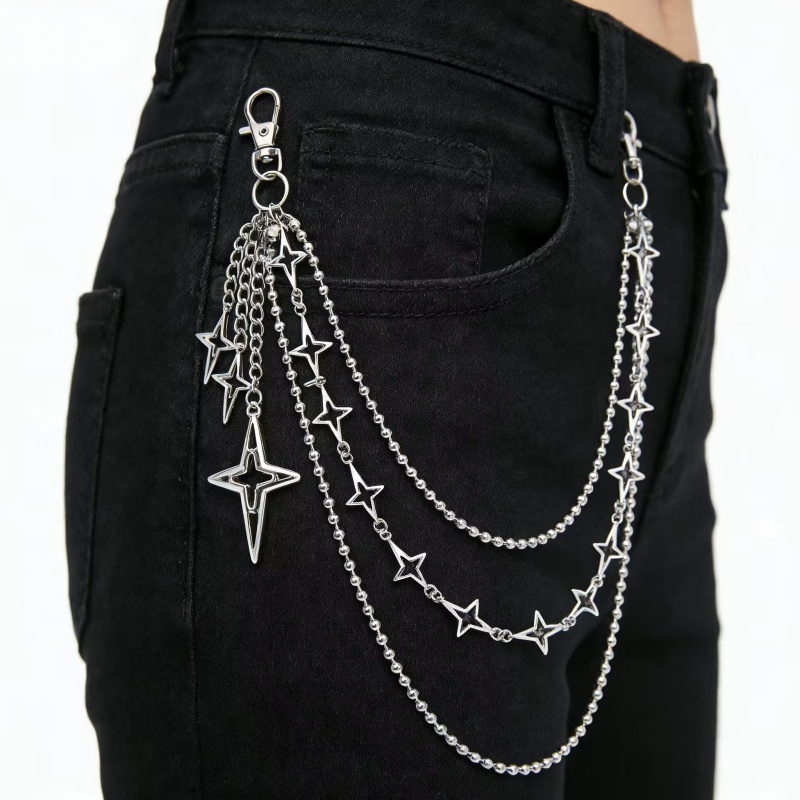 Women Punk Hip Hop Multilayer  - Street Fashion Jewelry 评论和价格