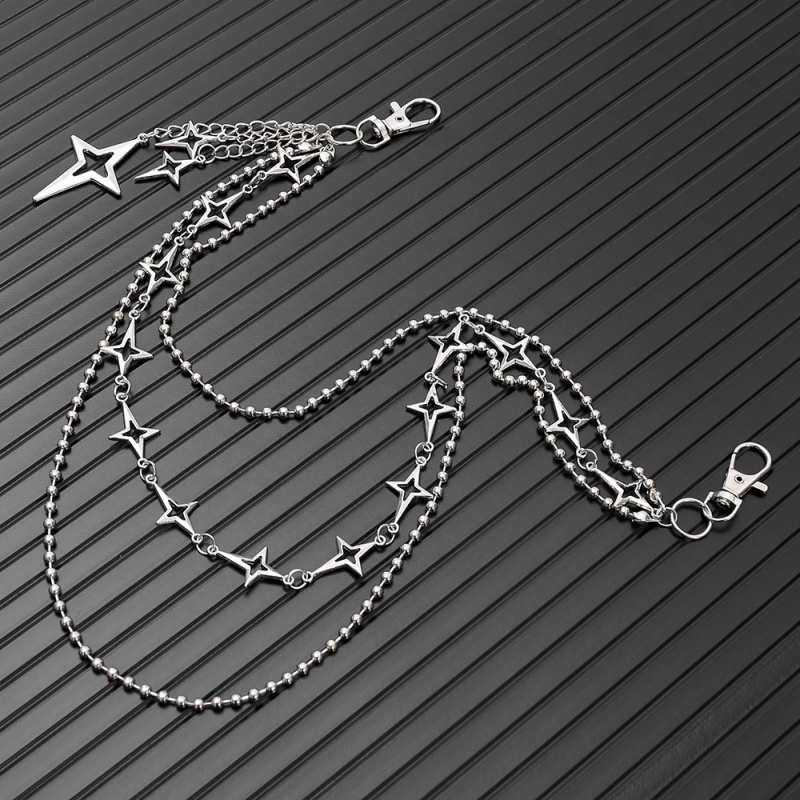 Women Punk Hip Hop Multilayer  - Street Fashion Jewelry 评论和价格